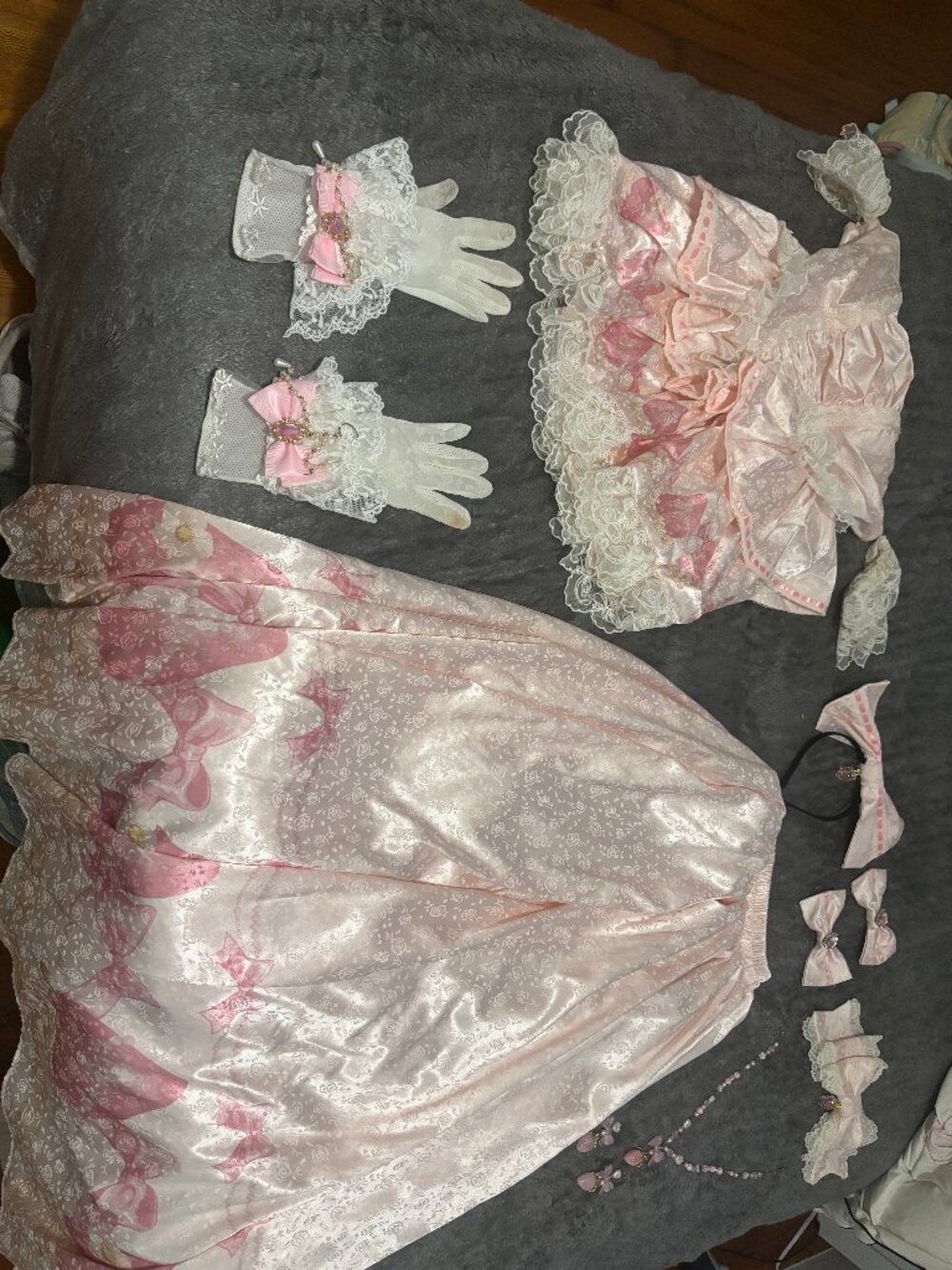 Pink [True Love Strawberry] Sweet Princess Lolita Dress Set